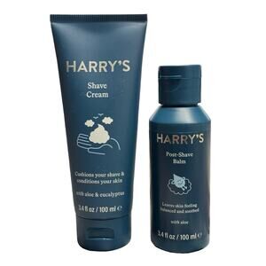 Harry’s Shave Cream 3.4 Fl Oz &  Harry's Post Shaving Balm for Men - 3.4 Fl Oz